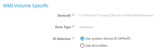 WMI Volume Specific